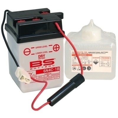 BS BATTERY Battery Conventional with Acid Pack - 6N4C-1B 310649