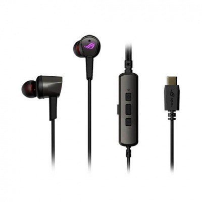 ASUS ROG Cetra II - Auriculares internos con micro - en oreja - cableado - cancelación de sonido activo - USB-C - negro