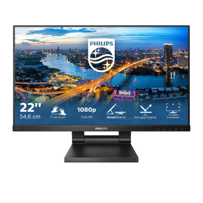 Monitor Profesional Táctil Philips B-Line 222B1TC 21.5/ Full HD/ Multimedia/ Negro