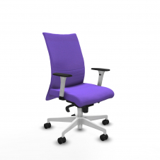 Piqueras y Crespo Albacete confidente sincro bali lila brazos 1D blancos base blanca ruedas 65 mm nailon