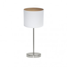 Sobremesa Tatiana 1xe14 Niquel/blanco-mad.Clara 42x17x17 Cm