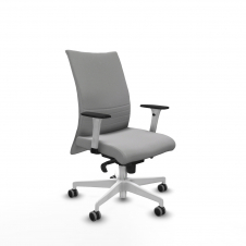 Piqueras y Crespo Albacete confidente sincro bali gris claro brazos 1D blancos base blanca ruedas 65mm engomadas