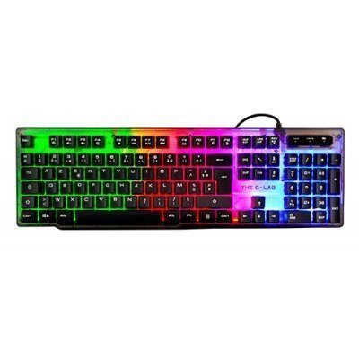 TECLADO THE G-LAB GAMING KEYZ-NEON/SP MULTICOLOR