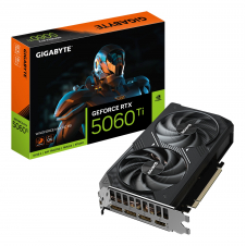 GIGABYTE GeForce RTX 5060 Ti WINDFORCE MAX OC 8G Tarjeta Gráfica ? 8 GB GDDR7, 128 bits, PCI-E 5.0, 2617MHz Frecuencia del núcleo, 3 x DisplayPort