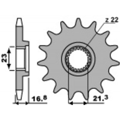 PBR Steel Standard Front Sprocket 443 - 520 443.17.18NC