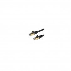 StarTech.com Cable de 5m de Red Ethernet CAT6a Negro RJ45 STP