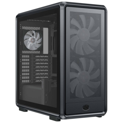 Cooler Master Masterframe 600 Caja Torre E-ATX - 2 Ventiladores 200mm RGB Frontales - 1 Ventilador 120mm RGB Trasero - Ventana Lateral - Paneles Intercambiables - Rejilla Metal-Mesh - 445x285x410mm -