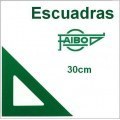 Escuadra 45° Sin Graduar 30 cm Verde