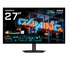 GIGABYTE MO27Q28GR Monitor Gaming WOLED Brillante 27” QHD - 2560 x 1440, 280Hz, 0.03ms, 335 cd/m², Display HDR True Black 500, HDMI 2.1, DisplayPor