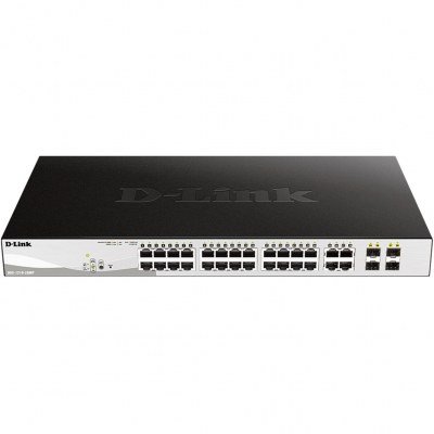 Switch d - link 28 puertos gestionable 24 gigabit ethernet 10 - 100 - 1000 poe 4 sfp