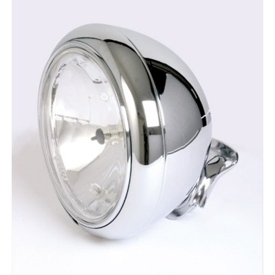 SHIN YO 7 HD-STYLE chrome headlight clear glass (prism reflector) bottom mount 223-176