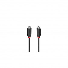Lindy 37000 cable USB USB4 Gen 3x2 0,5 m USB C 40 Gbit/s 240 W Negro