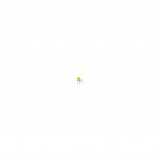 SILLA FIJA VILLALDIEGO CHASIS NEGRO SIMILPIEL AMARILLO 27NSPAM
