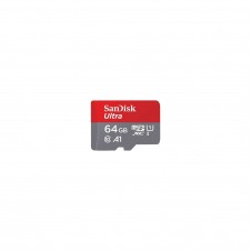 Memoria microsdxc sandisk ultra flash 64gb 120mbs gris rojo SDSQUA4-064G-GN6MA