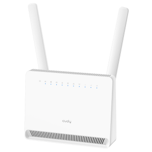 Cudy Router WiFi 4G LTE Cat 12 Gigabit AX3000 - Velocidad hasta 1000Mbps - 4 Puertos - 1 Ranura Nano SIM - Cat 12 - Color Blanco