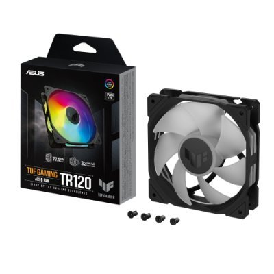 ASUS TUF Gaming TR120 ARGB Fan - Single Pack Carcasa del ordenador Ventilador 12 cm Negro
