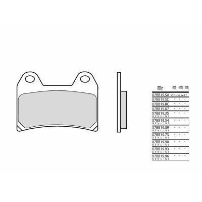 Pastillas de freno orgánicas Brembo 07BB1907 07BB1907