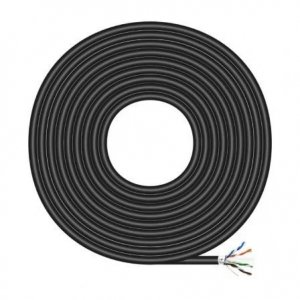 Aisens - Cable De Red Exterior Impermeable Rj45 Cat.6 Ftp Rigido Awg24, Negro, 305M