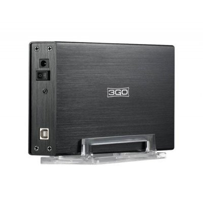 Caja Externa para Disco Duro de 3.5 3GO HDD35BKIS/ USB 2.0