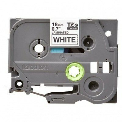 Brother TZe241 Cinta Laminada Original de Etiquetas - Texto negro sobre fondo blanco - Ancho 18mm x 8 metros