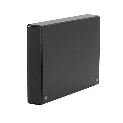 PARDO Caja de proyectos con broches extra forrado lomo 50mm 320x245m negro