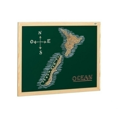 PIZARRA VERDE MARCO FIBRA 100x127 cm