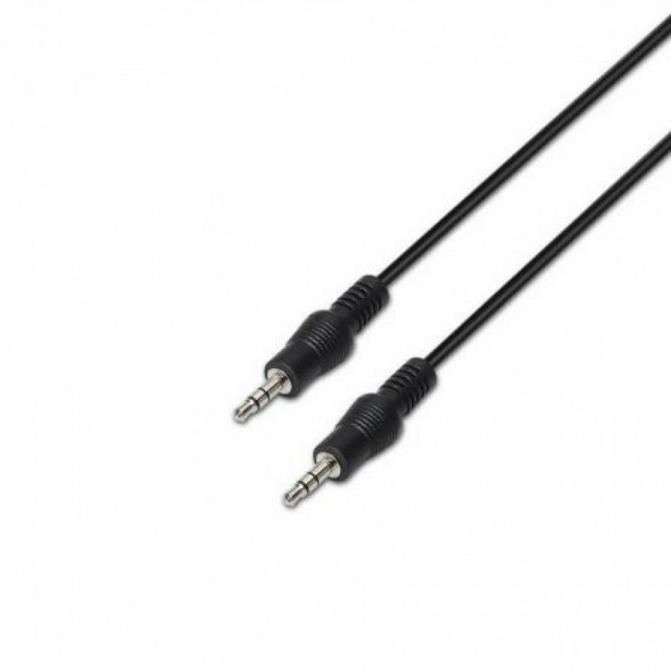 Aisens Cable Audio Estéreo Jack 3.5/M-Jack 3.5/M Negro 3M