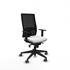 Piqueras y Crespo Horna sincro malla negra bali blanco brazos 1D base piramidal ruedas 65mm engomadas