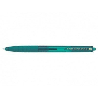 Pilot Boligrafo de Bola Retractil SuperGrip G - Punta Redonda 1.0mm - Trazo 0.4mm - Tinta de Aceite - Grip Ergonomico - Color Verde Bosque