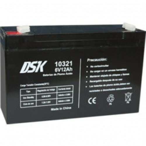 Bateria PLOMO 6V 12Ah AGM 151x50x94mm DSK