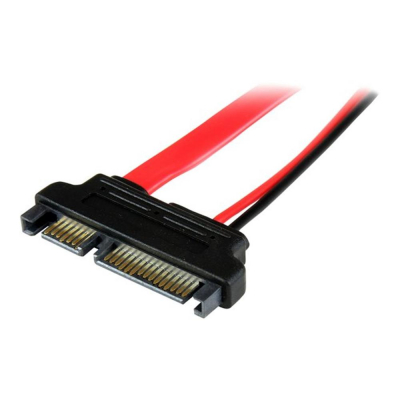 Cable sata startech 0.15m - macho - hembra - rojo