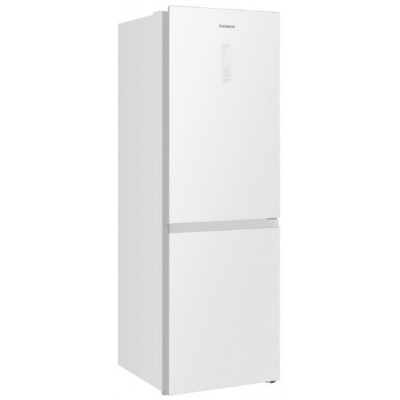 Frigorífico combi Corberó CCHGL186NFW, 187.3 x 60 x 68 cm, No Frost, clase E, 269 kWh/año, 37 dB, 400 litros, Fresh Box, cristal blanco