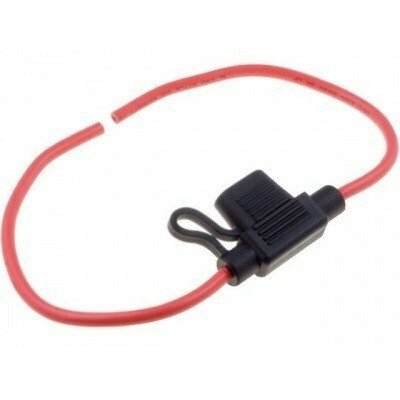 Portafusible Coche con Cables 11,1mm 30Amp 32V