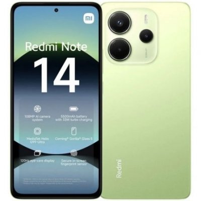 Smartphone Xiaomi Redmi Note 14 6GB/ 128GB/ 6.67/ Verde