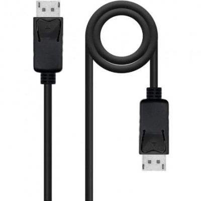 Cable DisplayPort 1.4 8K Nanocable 10.15.2801-L150/ DisplayPort Macho - DisplayPort Macho/ 1.5m/ Certificado/ Negro