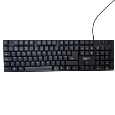 IGG317501 teclado Oficina USB QWERTY Negro