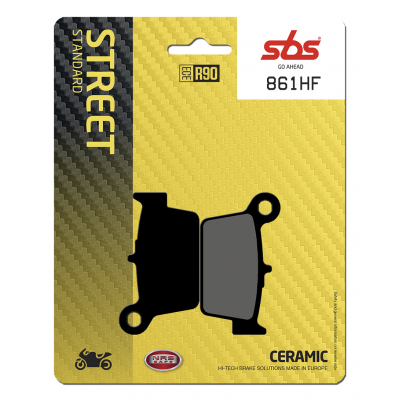 HF Street Ceramic Organic Brake Pads SBS 861HF