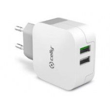 Cargador De Pared Celly 2xusb-a Blanco