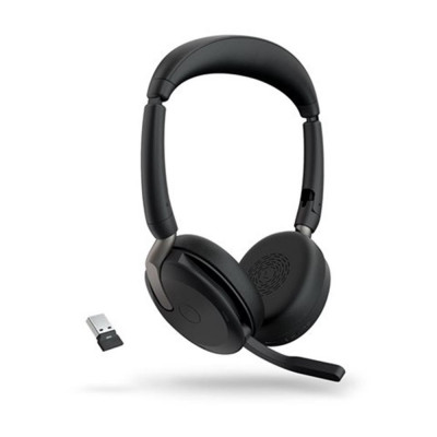 Auriculares jabra evolve2 65 flex uc stereo inalambrico negro