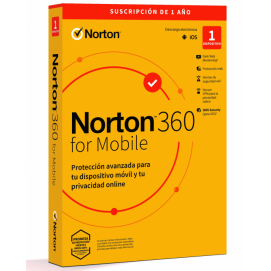 Antivirus Norton MOBILE ES, 1 usuario, 1 dispositivo, 12 meses