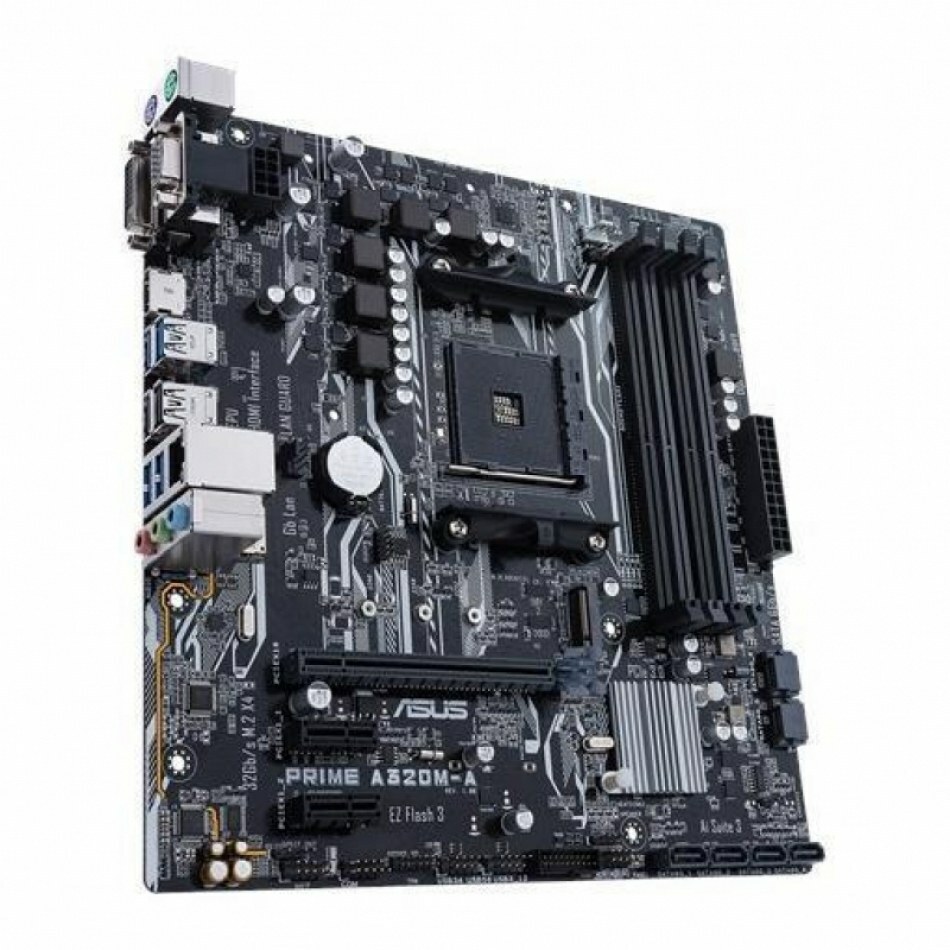 Placa PRIME A320M-A AM4 A320 MATX CPNT GLN+U3.1+M2 SATA 6GB/S DDR4 IN