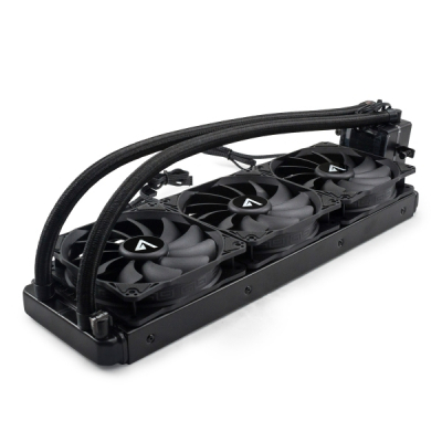 Abysm Atlantico 360 Kit de Refrigeracion Liquida - 3 Ventiladores de 120mm - Bomba 2300rpm - Tubos de 460mm - Color Negro