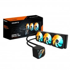 GIGABYTE GAMING 360 Refrigeración Líquida para CPU - 3x120 mm Ventiladores ARGB, Mecanismo de enclavamiento deslizante, DAISY-CHAIN, Compatible con