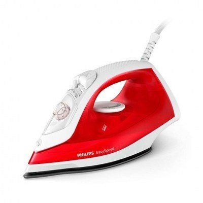 Plancha de vapor philips easyspeed rojo - blanco 2000w - vapor continuo - antiadherente - dep 220ml - antical