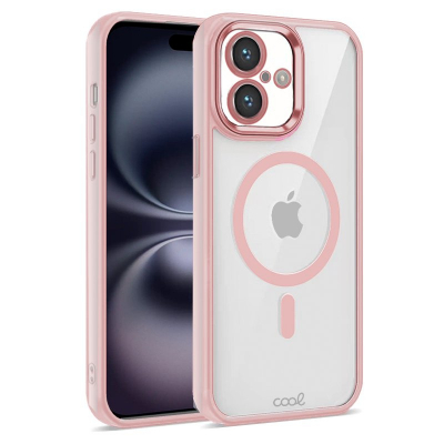 COOL funda para teléfono móvil 15,5 cm (6.1) Rosa, Transparente