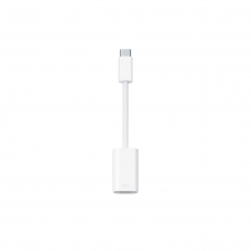 Apple MUQX3ZM/A cambiador de género para cable USB Type-C Lightning Blanco