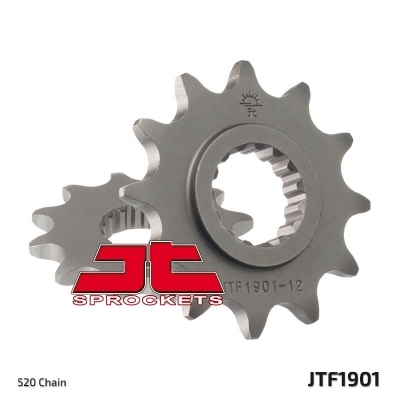 Piñón JT SPROCKETS acero estándar 1901 - Paso 520 JTF1901.12