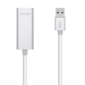 Aisens - Conversor Usb 3.0 A Ethernet Gigabit 10/100/1000 Mbps, 15Cm
