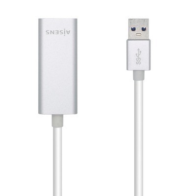 Aisens - Conversor Usb 3.0 A Ethernet Gigabit 10/100/1000 Mbps, 15Cm