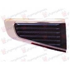 FRONT DOOR MOULDING UPPER BLACK (W/CHROME)
